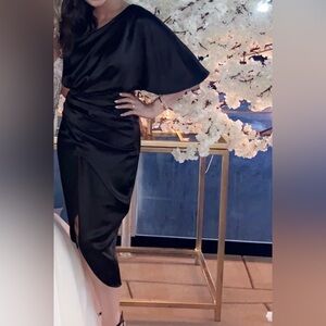 Black one shoulder dress